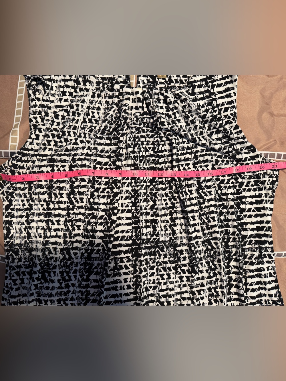 Calvin Klein Black & White Printed Women's Sleeveless top - 1x - Picture 6 of 7